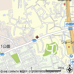 奈良県生駒市小明町718周辺の地図