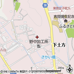 静岡県掛川市下土方77周辺の地図
