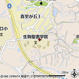 極東油業株式会社　阪奈生駒給油所周辺の地図