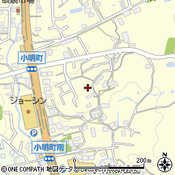 奈良県生駒市小明町845周辺の地図