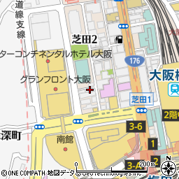 ＮＬＣ北梅田周辺の地図