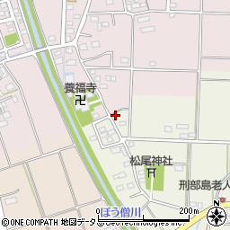 静岡県磐田市刑部島70周辺の地図