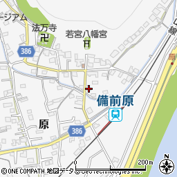 岡山県岡山市北区原1012周辺の地図