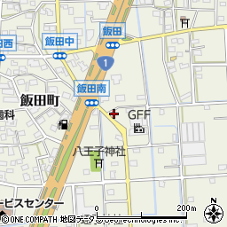 静岡県浜松市中央区飯田町1381周辺の地図