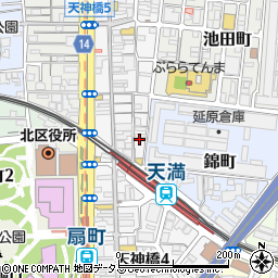 株式会社日本商工リサーチ　大阪本社調査部１課周辺の地図