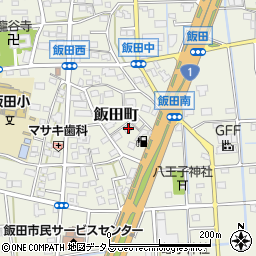 静岡県浜松市中央区飯田町520周辺の地図