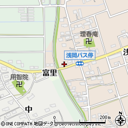 静岡県袋井市浅岡126周辺の地図