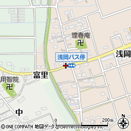 浅岡周辺の地図