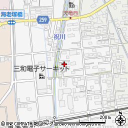 静岡県磐田市海老塚752-2周辺の地図