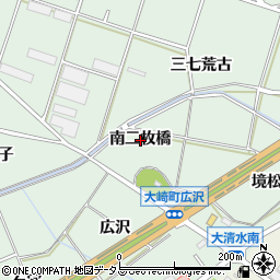 愛知県豊橋市大崎町南二枚橋周辺の地図