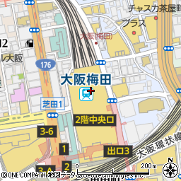 天丼　天串　串カツ　いしのや　阪急三番街周辺の地図