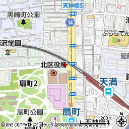 ファミリーマート天満駅前店周辺の地図