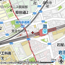 神戸市立ＪＲ灘駅前　自転車駐車場周辺の地図