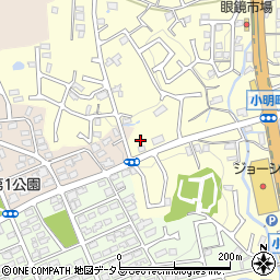奈良県生駒市小明町712周辺の地図