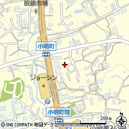 奈良県生駒市小明町767周辺の地図