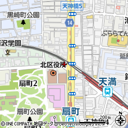 ファミリーマート天満駅前店周辺の地図