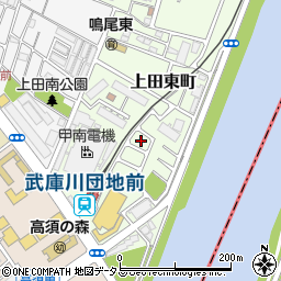 兵庫県西宮市上田東町7周辺の地図