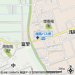静岡県袋井市浅岡127-2周辺の地図