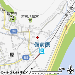 岡山県岡山市北区原1006周辺の地図