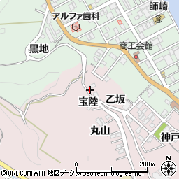 愛知県知多郡南知多町師崎宝陸周辺の地図
