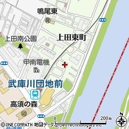 兵庫県西宮市上田東町7-4周辺の地図