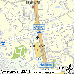 奈良県生駒市小明町551周辺の地図