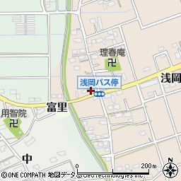 静岡県袋井市浅岡133周辺の地図