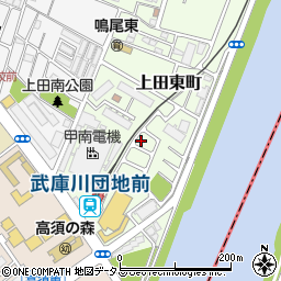 兵庫県西宮市上田東町7-10周辺の地図