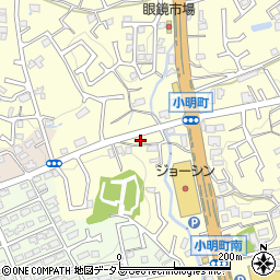 奈良県生駒市小明町735周辺の地図