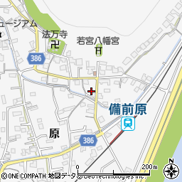 岡山県岡山市北区原1020周辺の地図