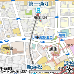 浜松郵便局周辺の地図