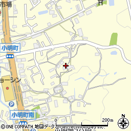 奈良県生駒市小明町854周辺の地図