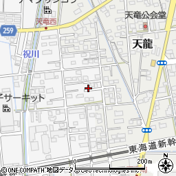 静岡県磐田市海老塚707周辺の地図