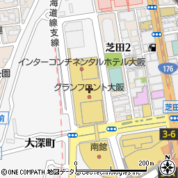 サブウェイ野菜ラボグランフロント大阪店周辺の地図