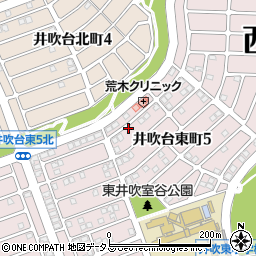 兵庫県神戸市西区井吹台東町5丁目周辺の地図