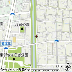 渡瀬橋周辺の地図
