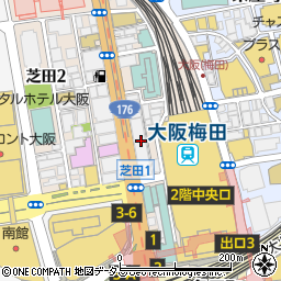 梅田北阪急ビルアイクリニック周辺の地図