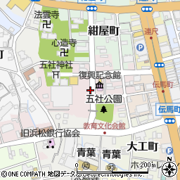 静岡県浜松市中央区利町周辺の地図