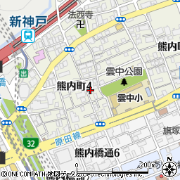 ラメゾンヴェール神戸周辺の地図