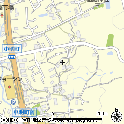 奈良県生駒市小明町850周辺の地図