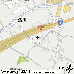 岡山県岡山市東区浅川166周辺の地図