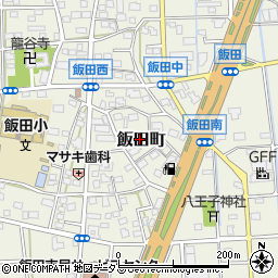 静岡県浜松市中央区飯田町512周辺の地図