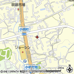 奈良県生駒市小明町769周辺の地図