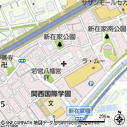 兵庫県神戸市灘区新在家南町周辺の地図
