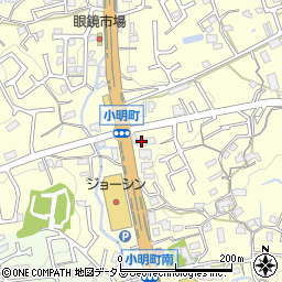 奈良県生駒市小明町548周辺の地図