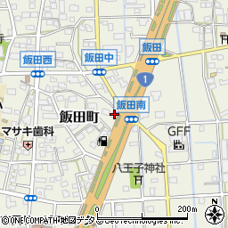 静岡県浜松市中央区飯田町507周辺の地図