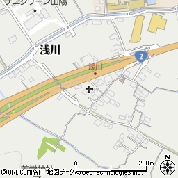 岡山県岡山市東区浅川168周辺の地図