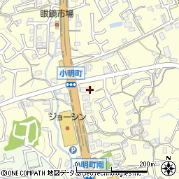 奈良県生駒市小明町541周辺の地図