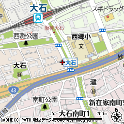 兵庫県神戸市灘区大石北町1-19周辺の地図