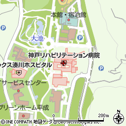 神戸リハビリテーション病院（神戸在宅ケア研究所）周辺の地図